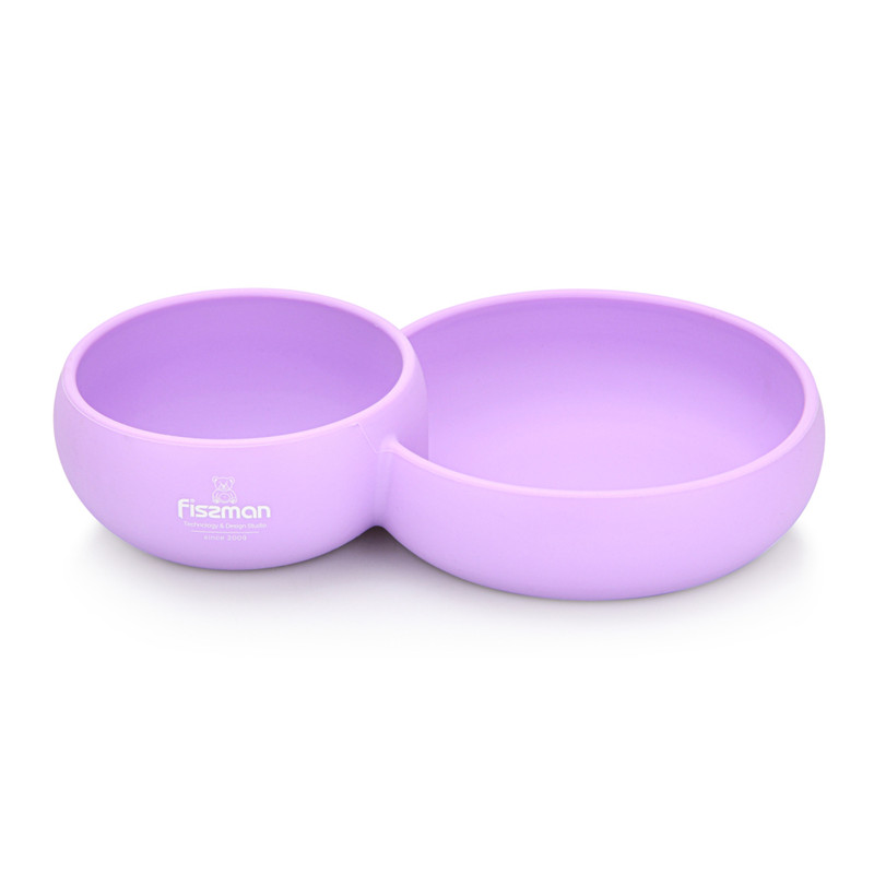 Fissman Deep Bowl With Divided Two Sides Purple 580ml