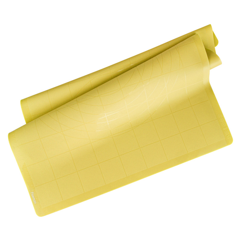 Fissman Silicone Baking and Kneading Mat Yellow 54cm