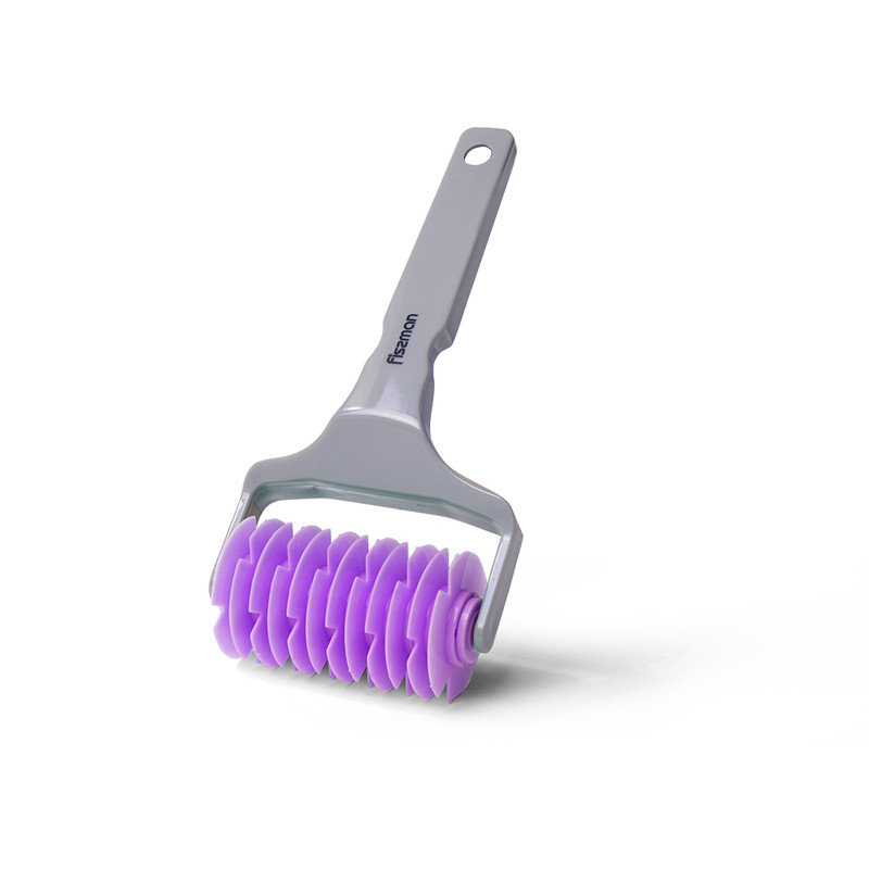 Fissman Plastic Lattice Roller With Comfortable Grip Purple 9.7 x 19.5cm