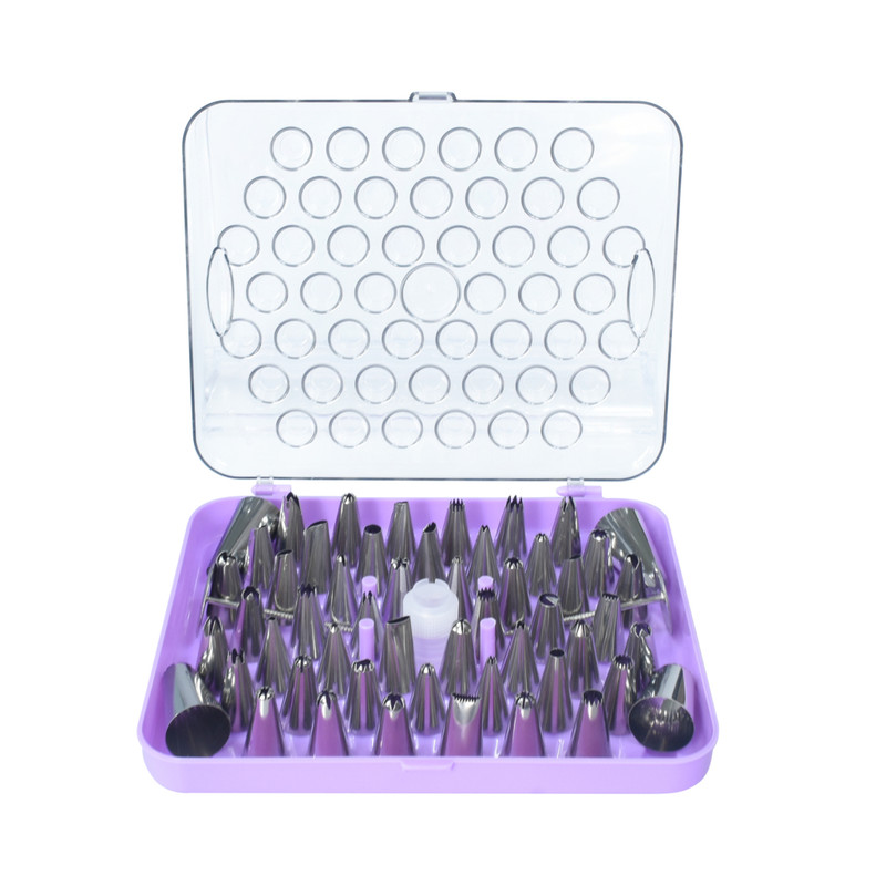 Fissman Confectionery Set of Nozzles 52pcs Purple 22x18.5x5cm