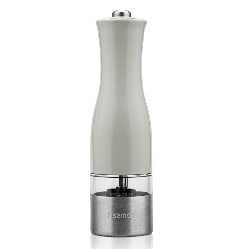 Fissman Salt And Pepper Grinder 20cm Electric With Light Grey