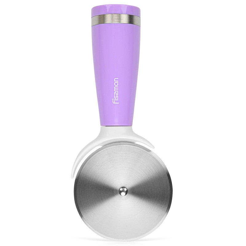 Fissman Stainless Steel Pizza Cutter With Ergonomic Handle Purple