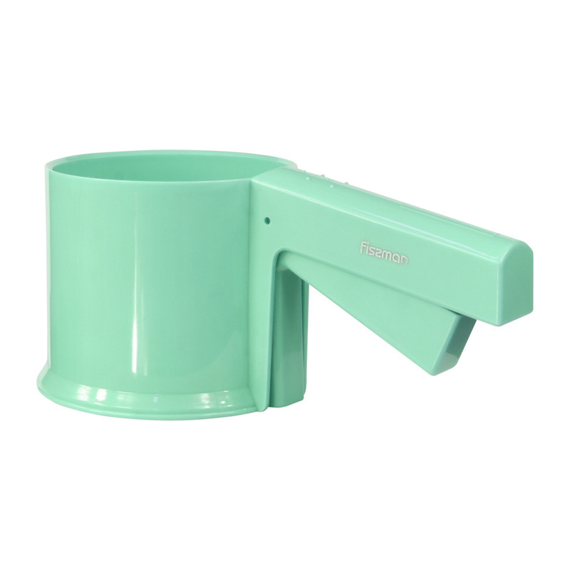 Fissman Plastic Mug Sifter and Flour Strainer Mint Green 21cm