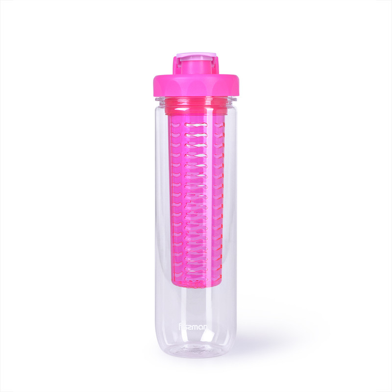 Fissman Water Bottle With Removable Filter Pink 800ml