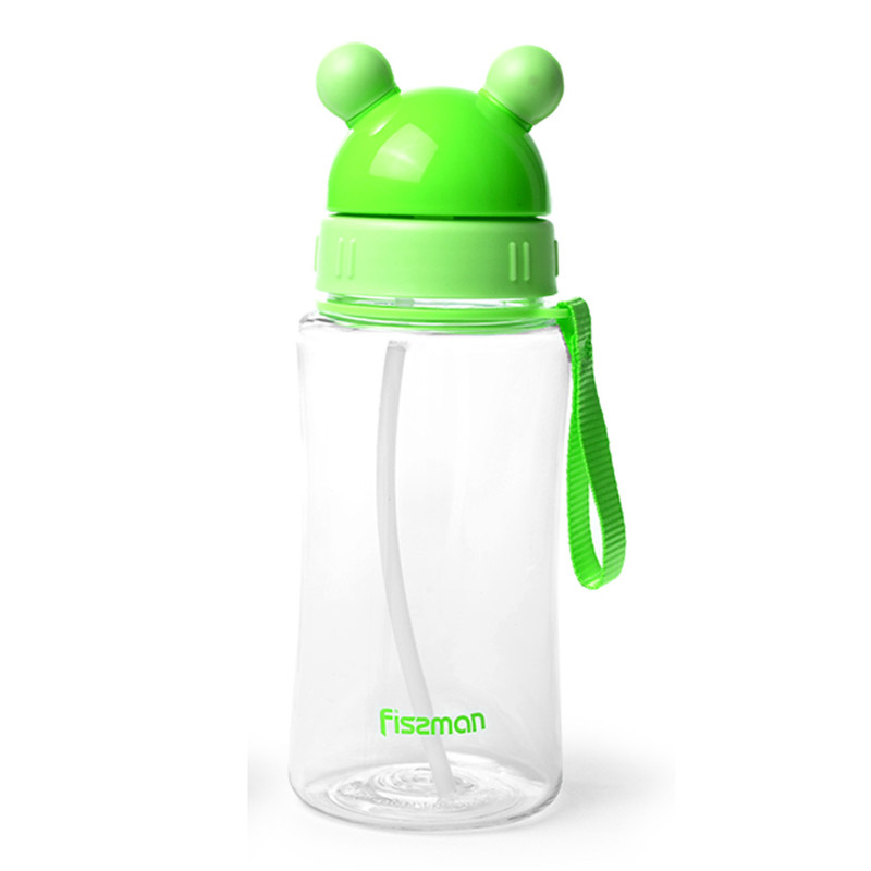 Fissman Plastic Water Bottle Green 370ml