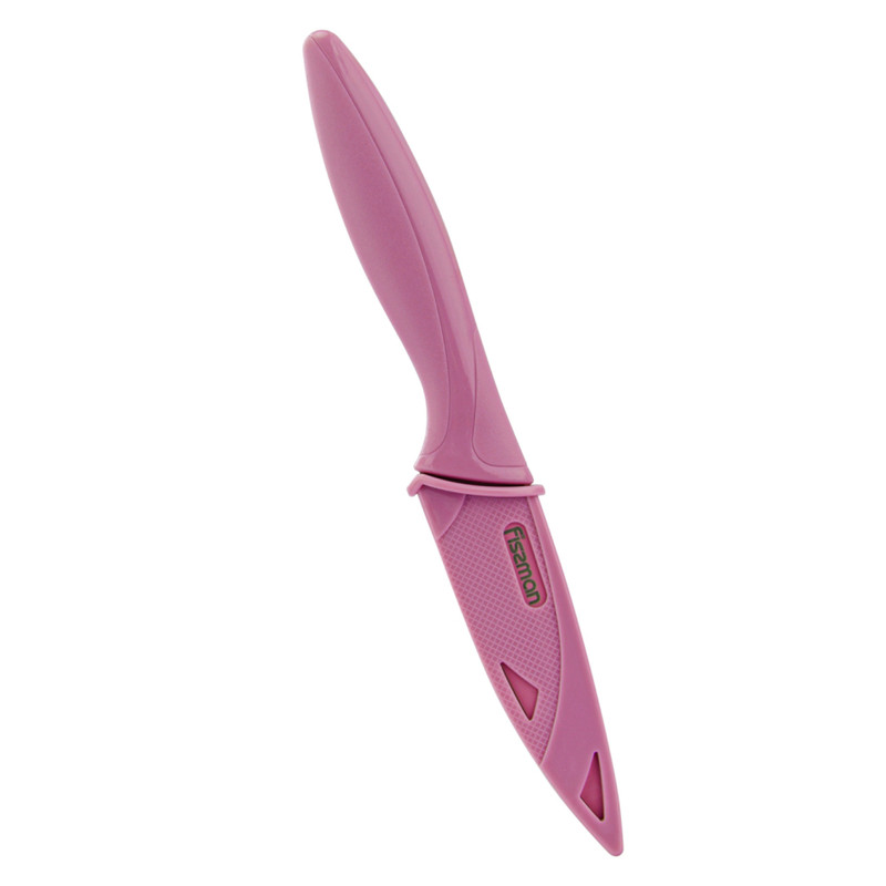 Fissman Stainless Paring Knife Series with Sheath Pink 10cm