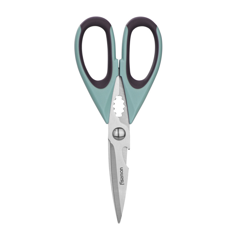 Fissman Kitchen Scissors Mint Green/Black/Silver 22cm