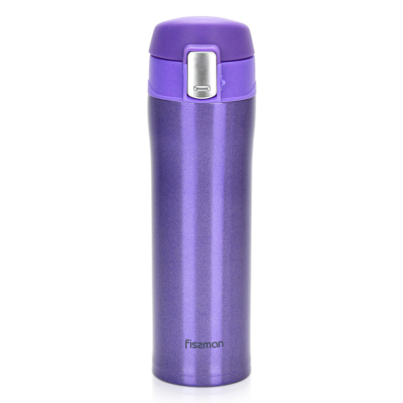 Fissman Double Wall Vacuum Travel Mug 450ml Violet (Stainless Steel)