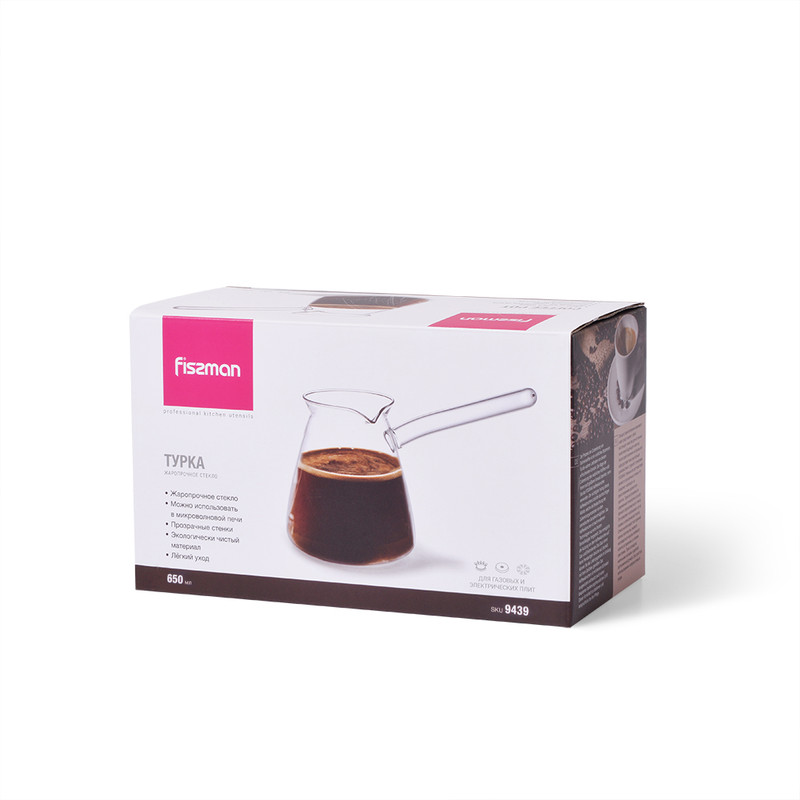 Fissman Coffee Pot 650ml (Heat Resistant Glass)