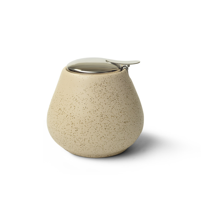 Fissman Sugar Bowl 600ml White Sand (Ceramic)