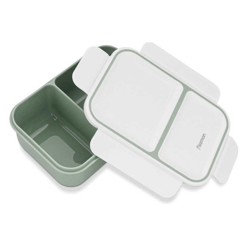 Fissman 2-Compartment Lunch Box 20x14x8cm/1300ml Green (Plastic)