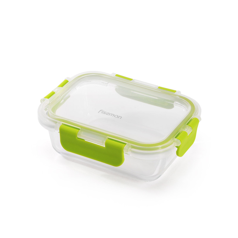 Fissman Container With Pp Lid 14x10x5cm/380ml (Borosilicate Glass)