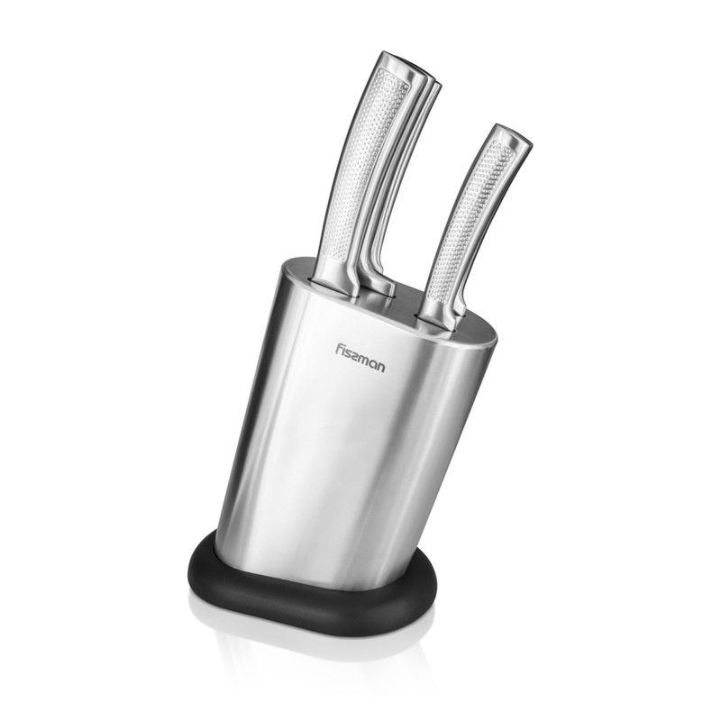 Fissman 6 Pc Knife Set Natori With Stainless Steel Block (3cr13 Steel)