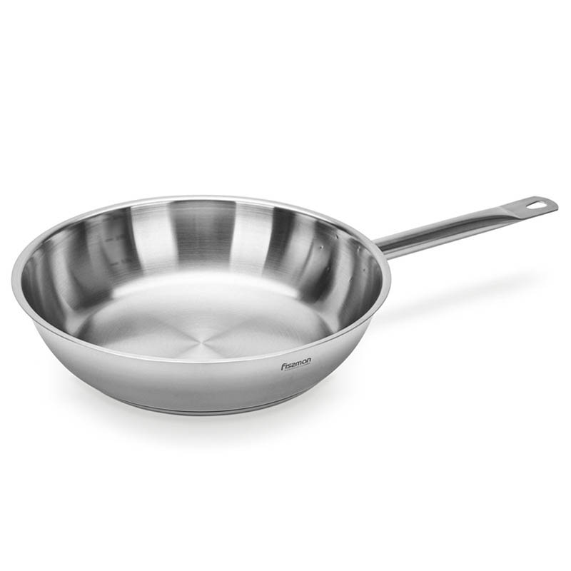 Fissman Frying Pan 24x6cm Without Glass Lid (Stainless Steel)