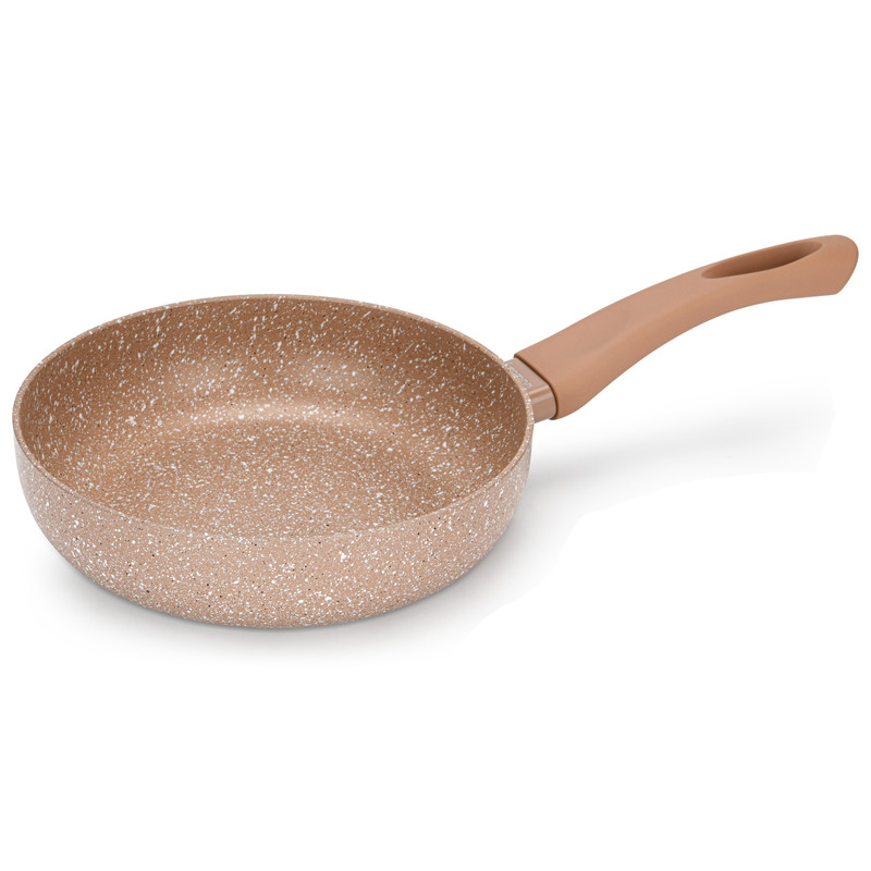 Fissman Deep Frying Pan Latte 20x5.5cm (Aluminum With Non-Stick Coating)