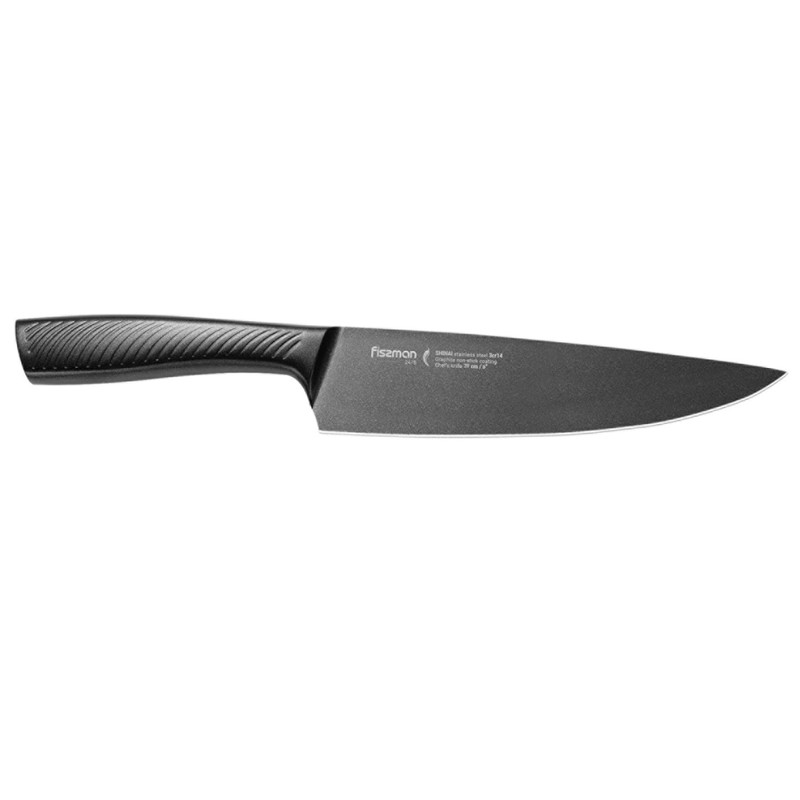 Fissman 8 Inch Chef's Knife Shinai With Graphite Non-Stick Coating (3cr14 Steel)