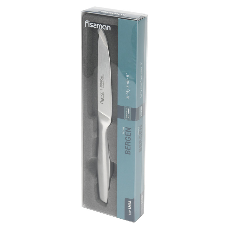 Fissman 5'' Utility Knife Bergen (3cr13 Steel) Hollow Handle