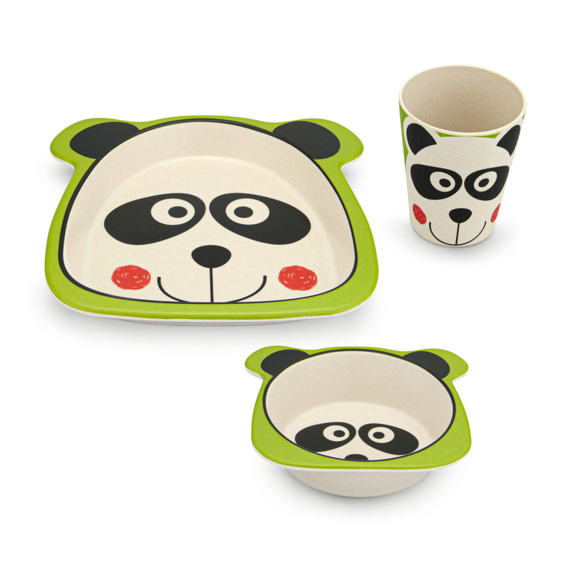 Fissman Dinner Set Panda 3 Pcs (Bamboo Fibre)