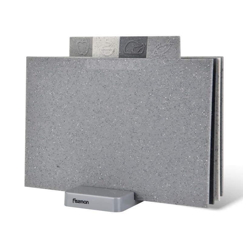 Fissman 4 Pcs Index Chopping Board Set 32x19cm (Plastic)