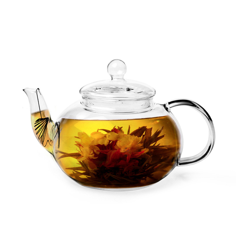 Fissman Tea Pot 800ml With Steel Infuser (Heat Resistant Glass)