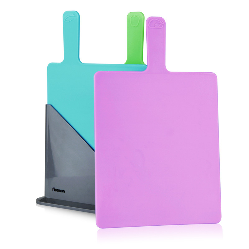 Fissman 3 Pcs Index Chopping Board Set 32x19cm (Plastic)