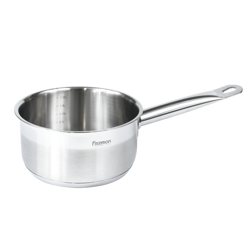 Fissman Sauce Pan 12x6cm/0.6LTR Without Lid (Stainless Steel)