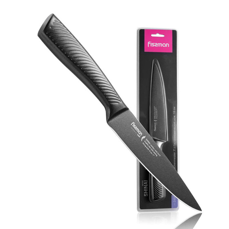 Fissman 7'' Slicing Knife Shinai With Graphite Non-Stick Coating (3cr14 Steel)