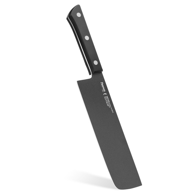 Fissman 6.5" Cleaver Tanto Kuro With Black Non-Stick Coating (3cr13 Steel)