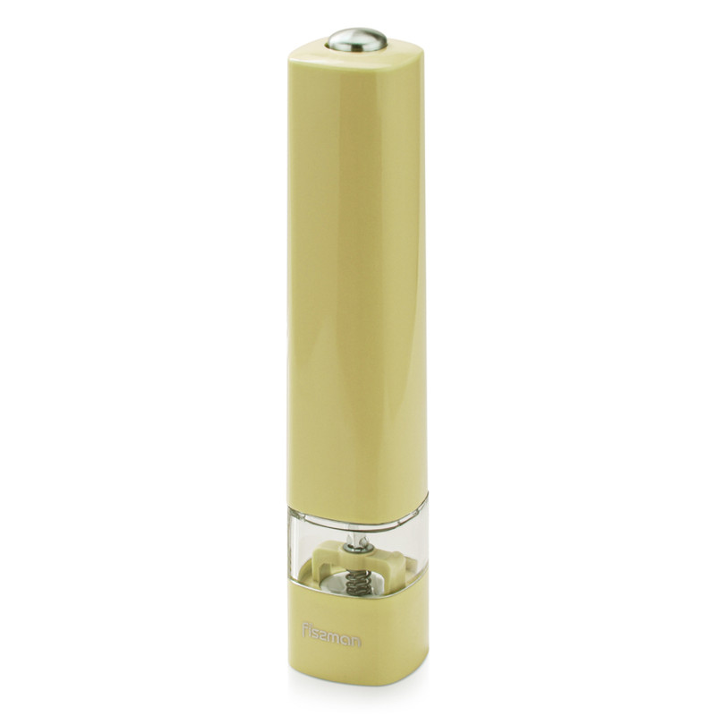 Fissman Electric Salt And Pepper Grinder Mill Yellow