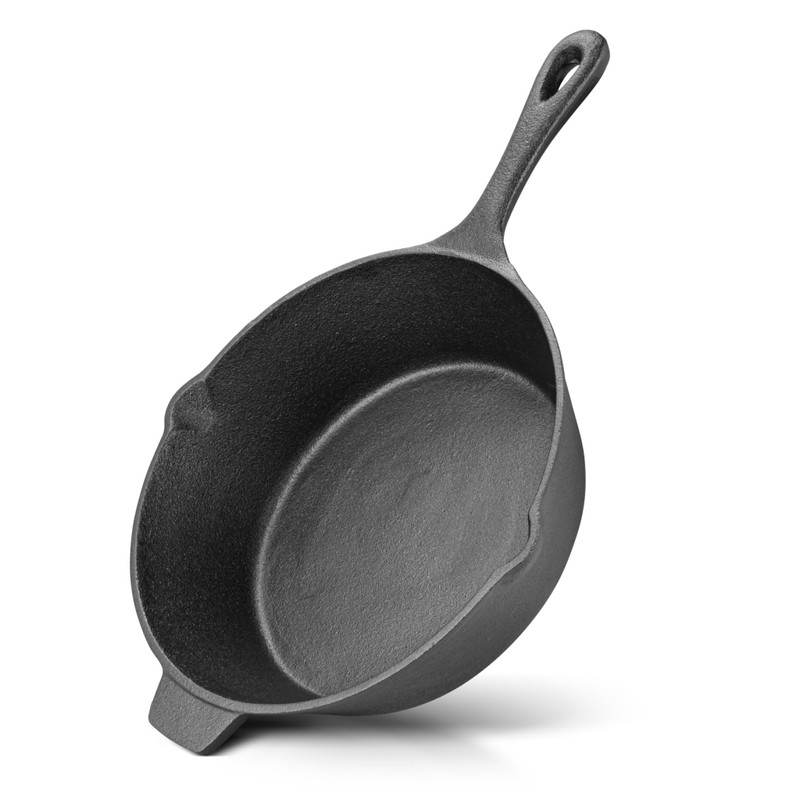 Fissman Deep Frying Pan 25.5x7.7cm With Helper Handle (Cast Iron)