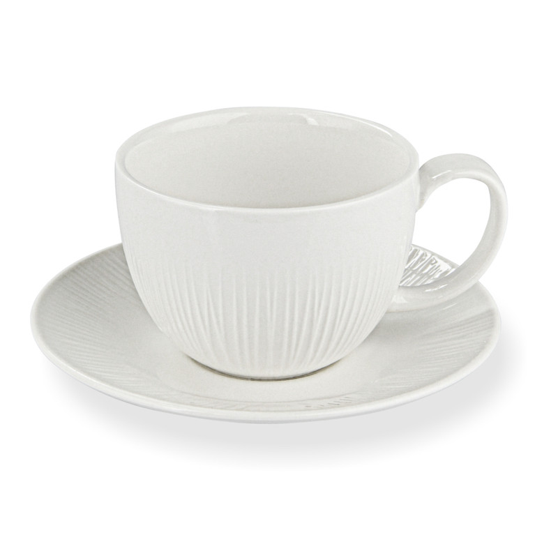 Fissman Mug And Saucer Bellagio 200ml (Porcelain)