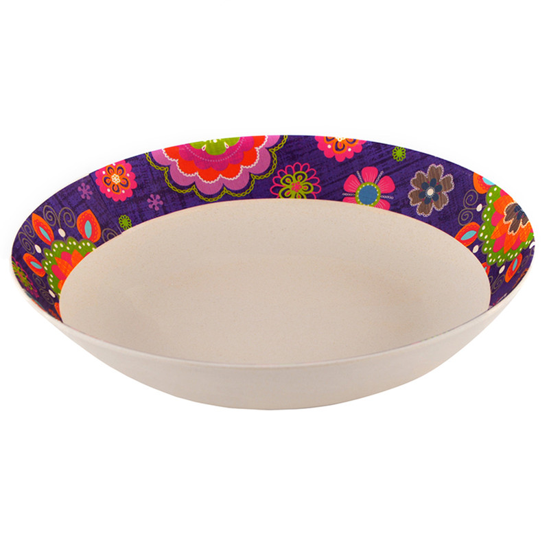 Fissman Deep Plate Purpur 22x4.4cm (Bamboo Fibre)