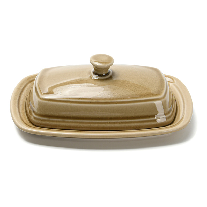 Fissman Butter Dish 20x14x7cm Beige Crackle (Ceramic)
