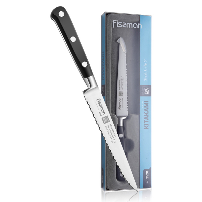 Fissman 5" Steak Knife Kitakami (X50crmov15 Steel)
