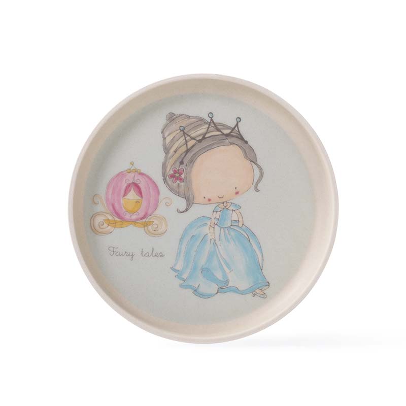 Fissman Plate Blue Princess 18.5cm (Bamboo Fibre)