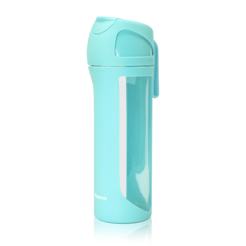 Fissman Water Bottle With Leakproof Mint Green 550ml