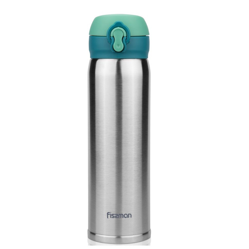 Fissman Double Wall Vacuum Travel Mug 430ml (Stainless Steel)