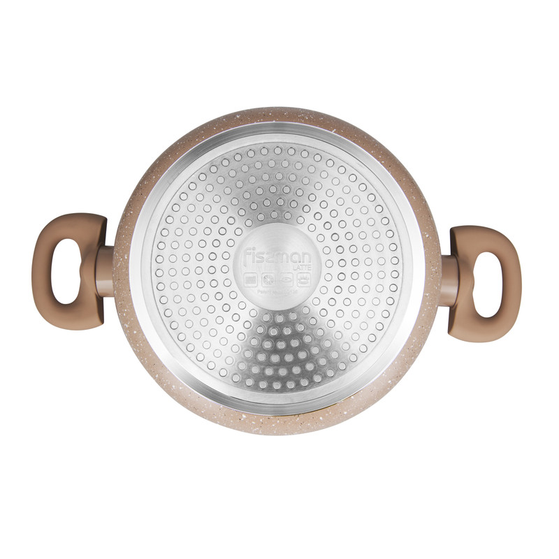 Fissman Cookware Set Latte 6 Pcs (Aluminium With Non-Stick Coating)