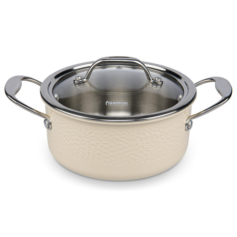 Fissman Casserole 18x8.5cm/2LTR With Glass Lid Brigitte