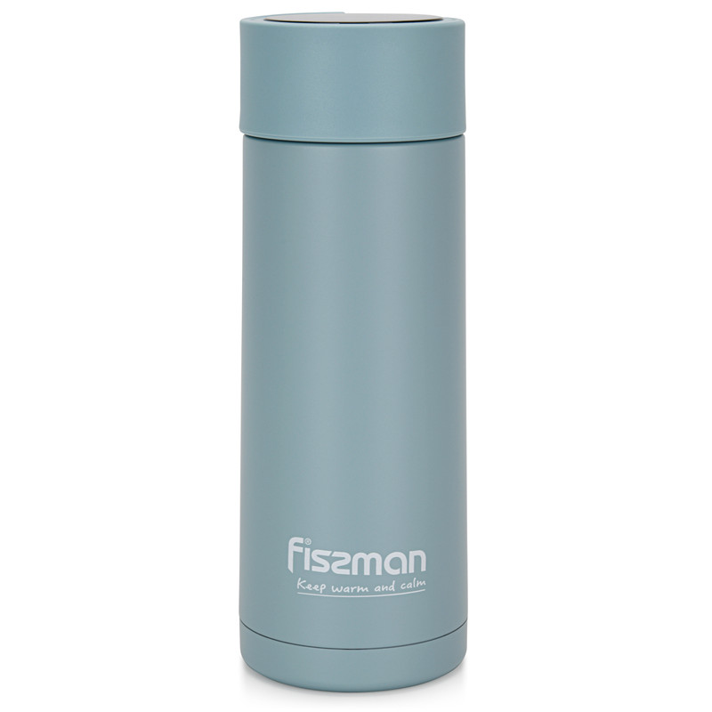 Fissman Double Wall Vacuum Flask 390ml Green (Stainless Steel)