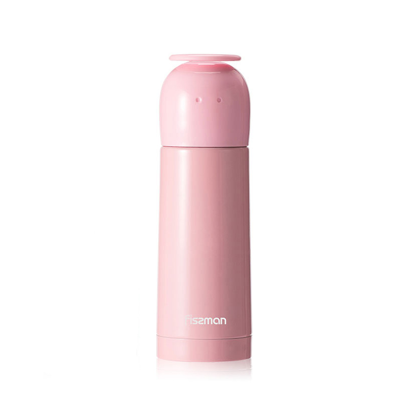Fissman Double Wall Vacuum Bottle Angel 350ml Pink (Stainless Steel)