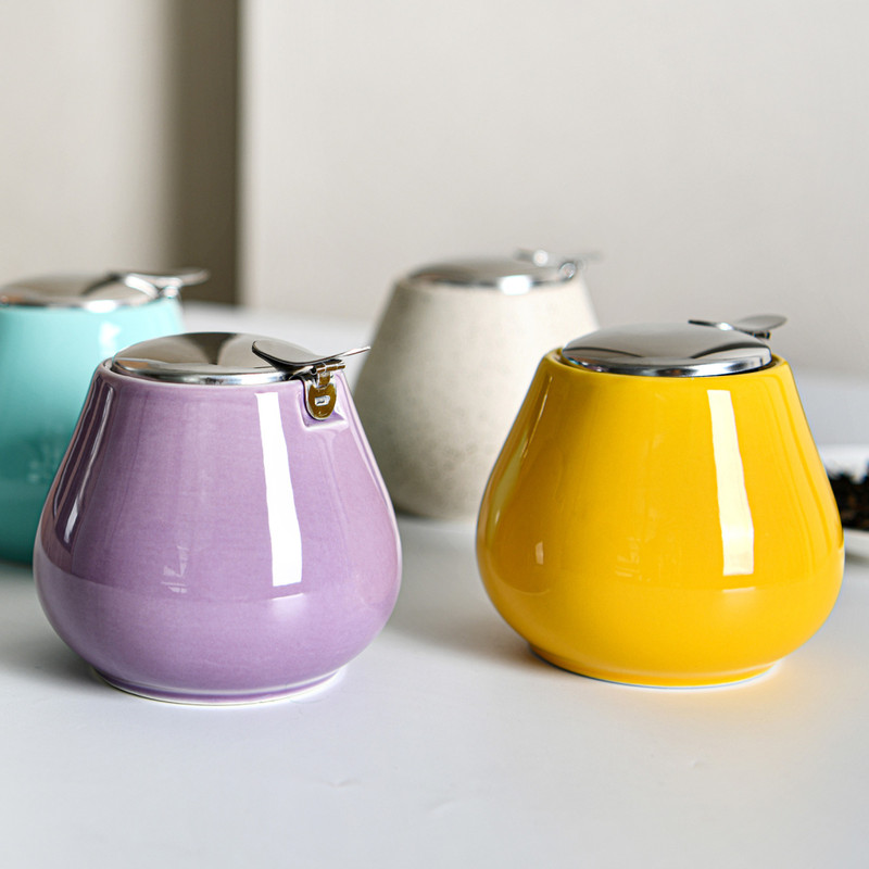 Fissman Sugar Bowl 600ml Violet (Ceramic)