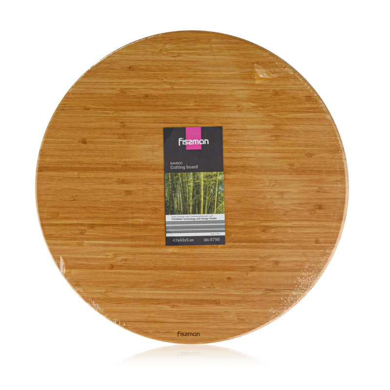 Fissman Cutting Board Round 43x5cm (Bamboo)