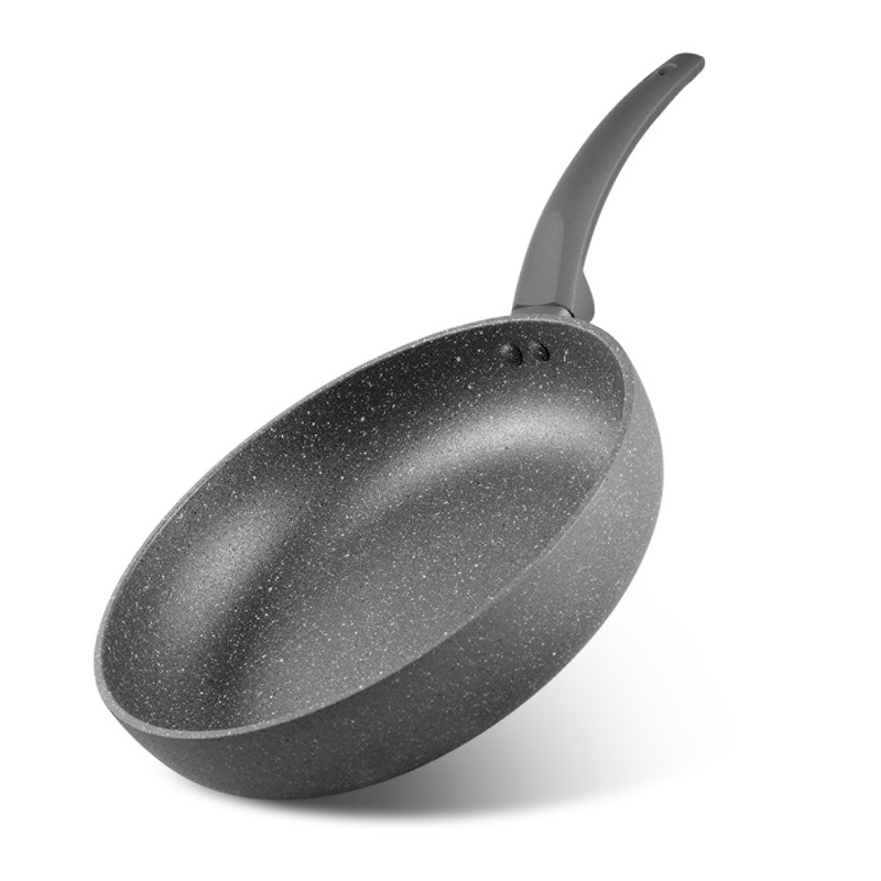 Fissman Deep Pan Grey Stone 26x6.5cm (Aluminum With Non-Stick Coating)