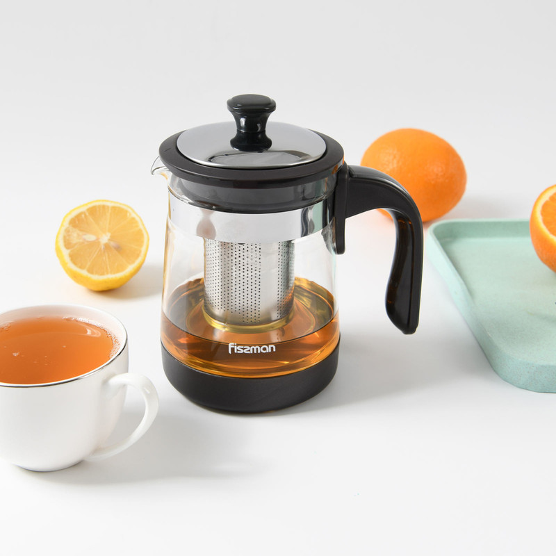 Fissman Tea Pot 750ml With Filter (Borosilicate Glass)