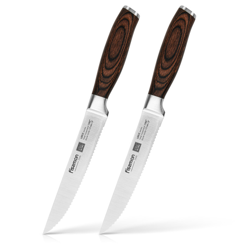 Fissman  Set of Two 5" Steak Knives Lorze 13cm (50cr15mov Steel)