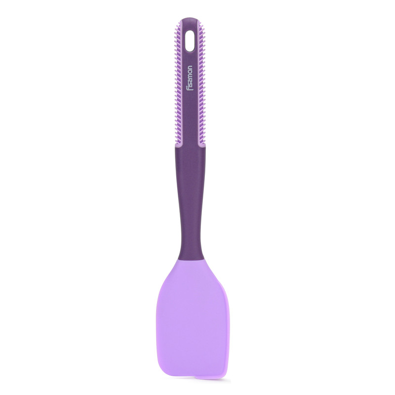 Fissman Silicone Spatula With Non-Slip Handle Purple