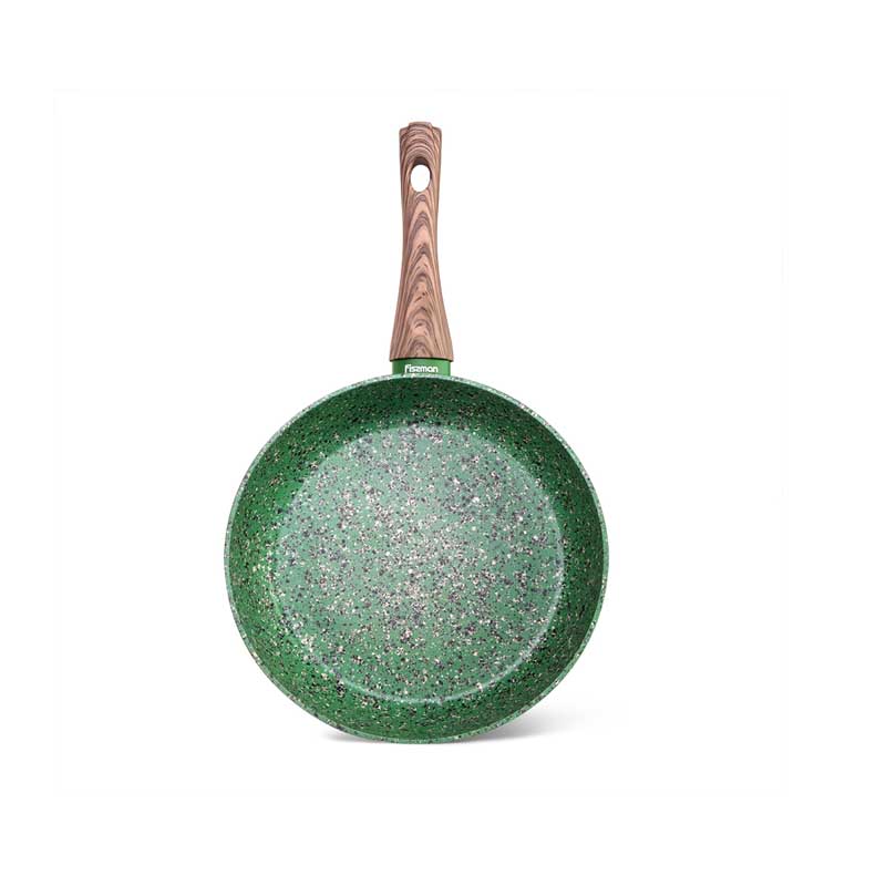 Fissman Deep Frying Pan Malachite 26x6.5cm With Induction Bottom (Aluminium With