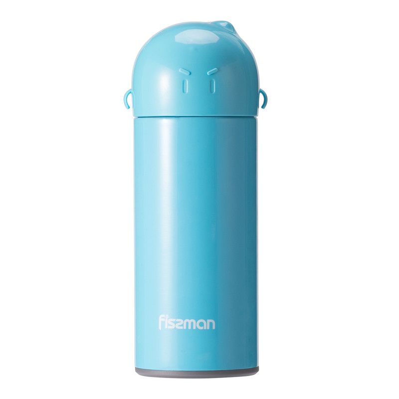 Fissman Double Wall Vacuum Bottle Boxing 300ml (Stainless Steel) Light Blue