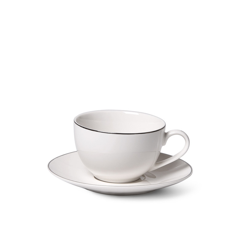 Fissman Tea Cup And Saucer Aleksa 250ml White (Porcelain)